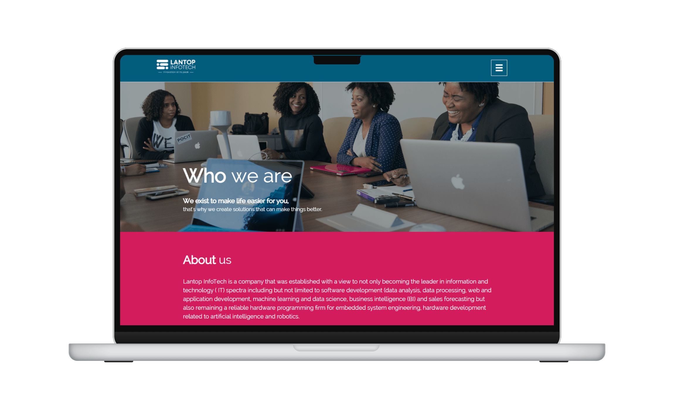 Lantop Infotech Website Design & Development made with Hostigator