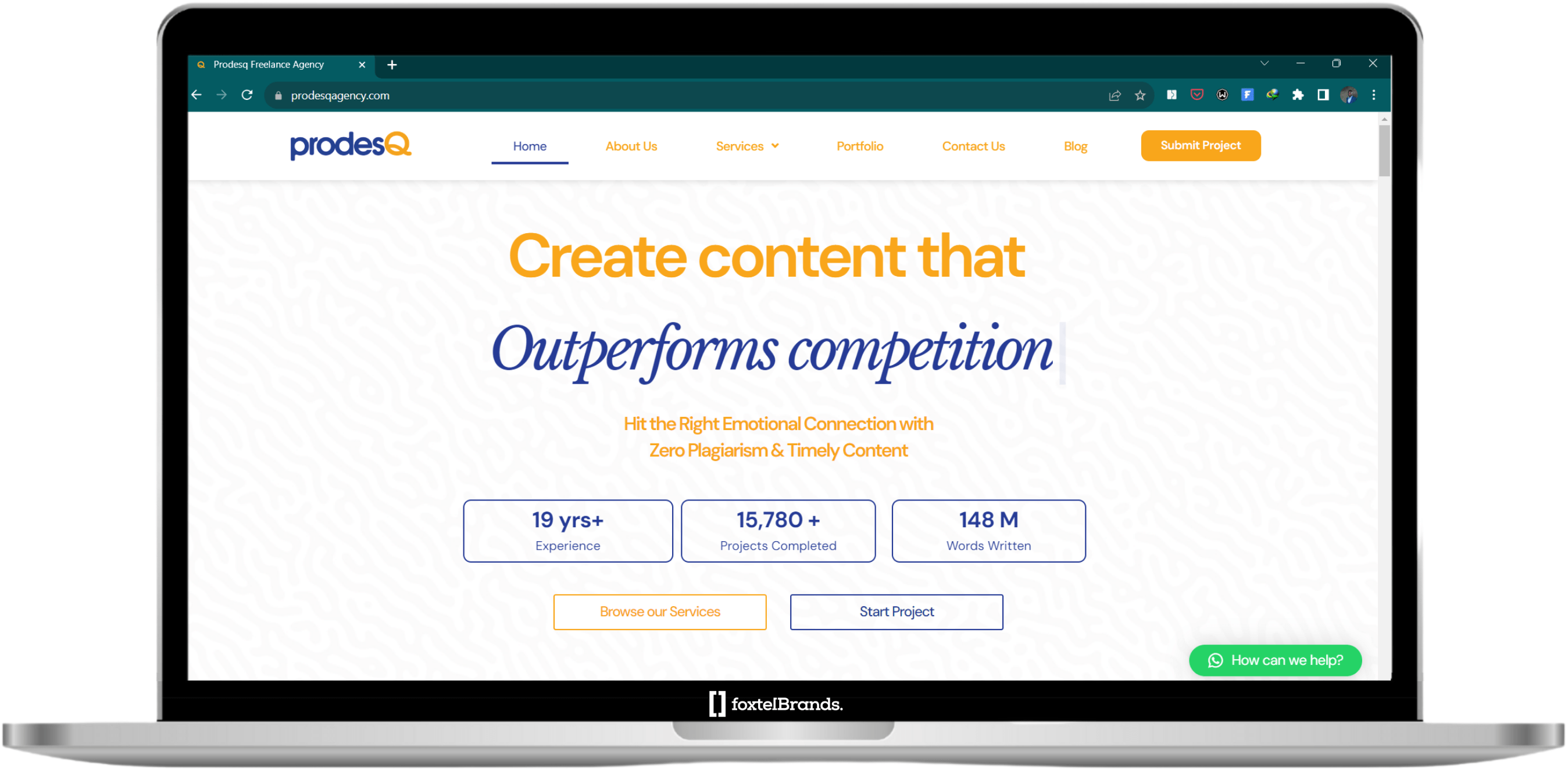 Prodesq Agency Website Design & Development made with wordpress