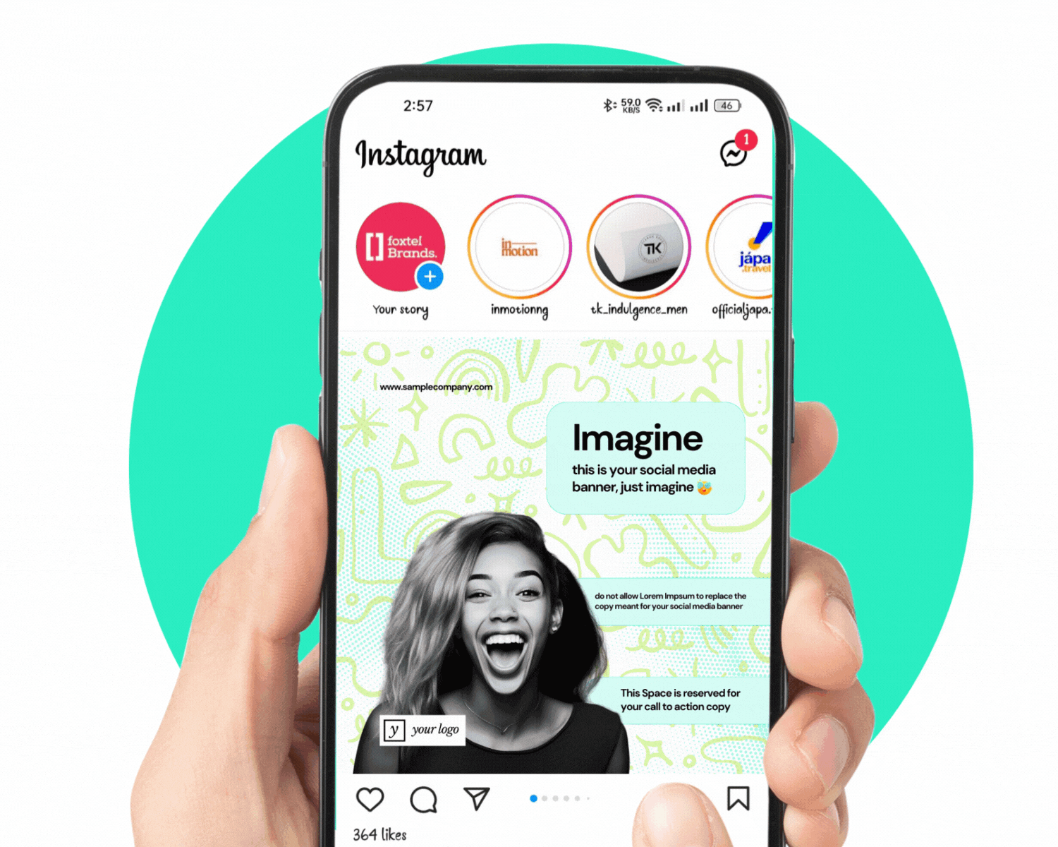 social media graphics content design