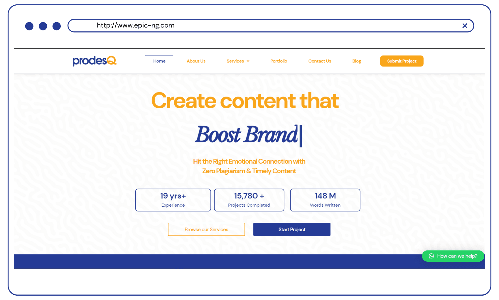 Website Design Project Prodesq