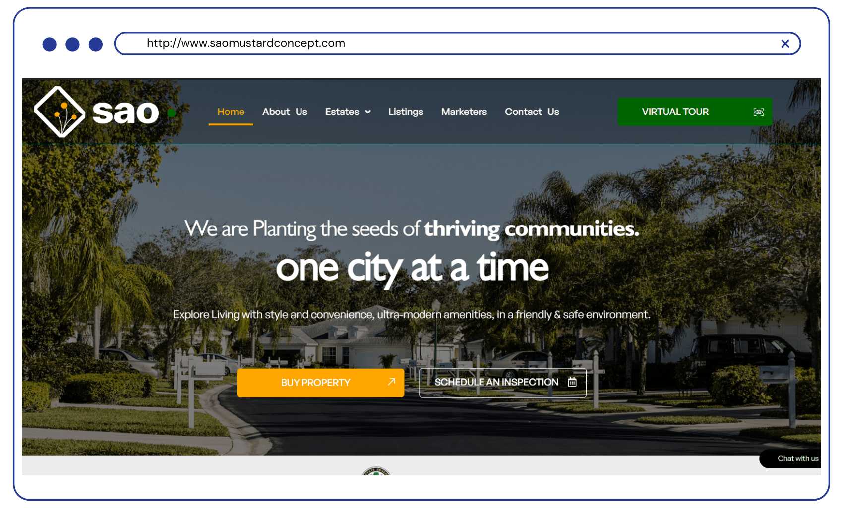Website Design Project SAO Mustard Concept